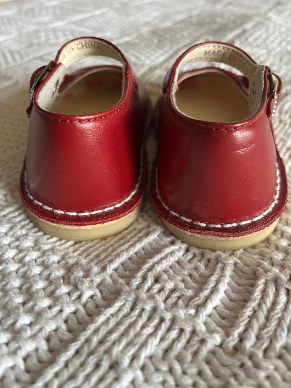 L'AMOUR Mary Jane Flat in Red